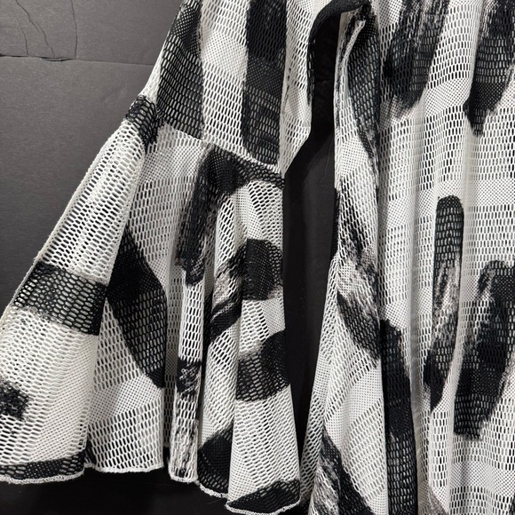 Dor Dor Couture Mesh Sheer Tunic Coverup Flowy Boho Artsy - Picture 4 of 10